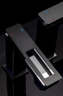 Смеситель для накладной раковины Boheme Q чёрный 142-BB